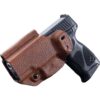 Mission First Tactical Leather Hybrid IWB/OWB Holster for Taurus PT111/G2/G2C/G2S/G3c Brown Ambi - Precision Shot Firearms