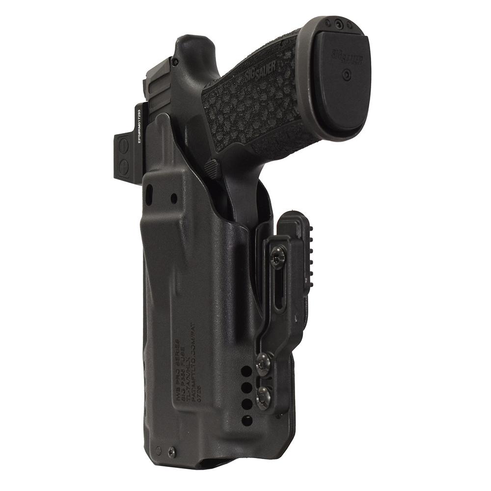 Mission First Tactical Pro Series IWB Light Holster for Sig P365-FUSE with TLR7A Black Ambi - Precision Shot Firearms