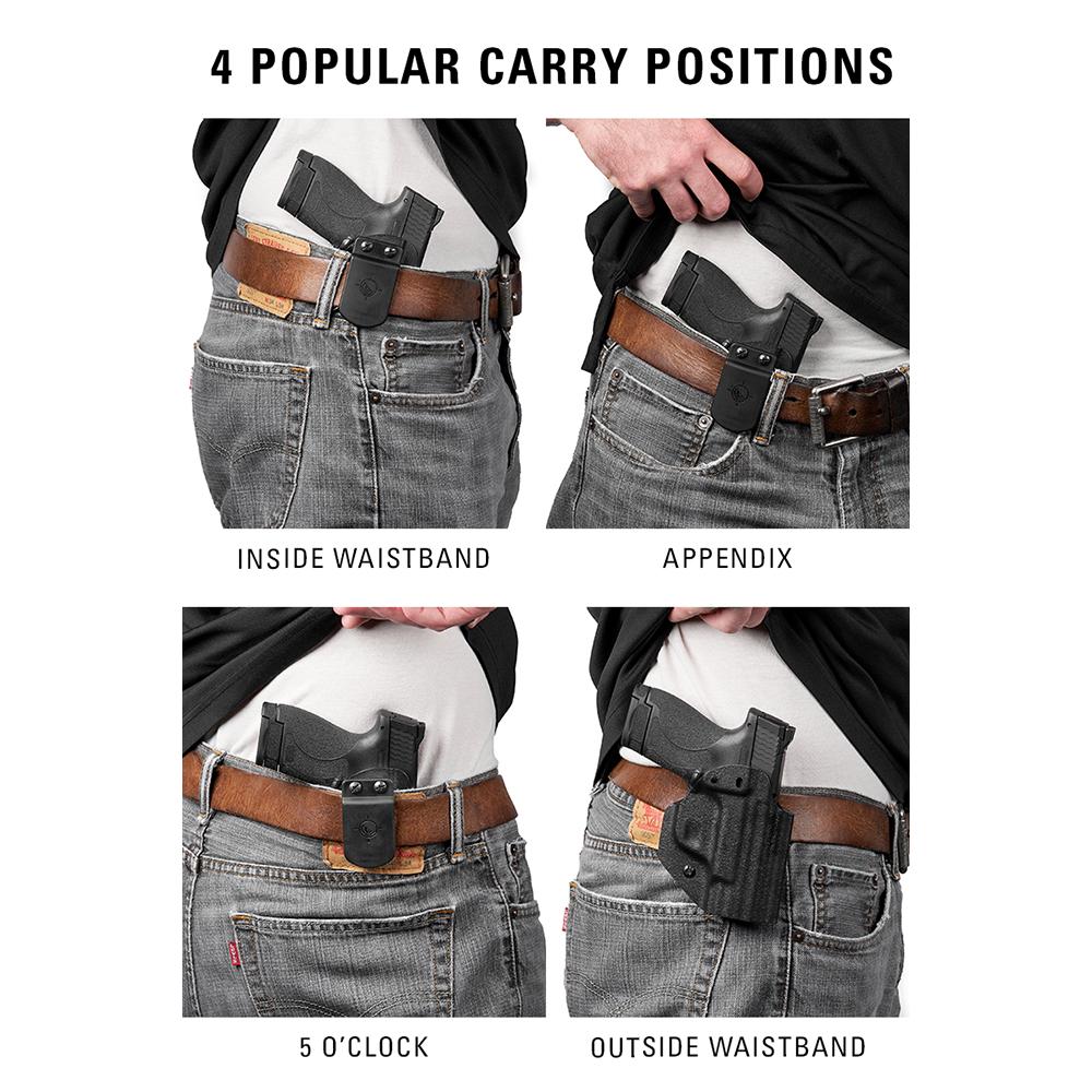 Mission First Tactical AIWB/OWB Holster for Glock 48 MOS Black Ambi - Precision Shot Firearms