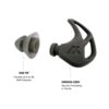 Axil X20 Passive Ear Plugs 17-24dB Black - Precision Shot Firearms