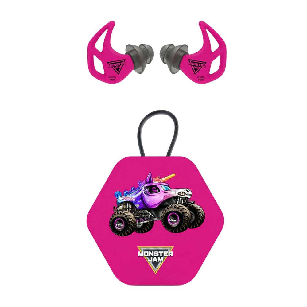Axil Monster Jam X20 Ear Plugs 17dB or 19dB Sparkle Smash Pink - Precision Shot Firearms