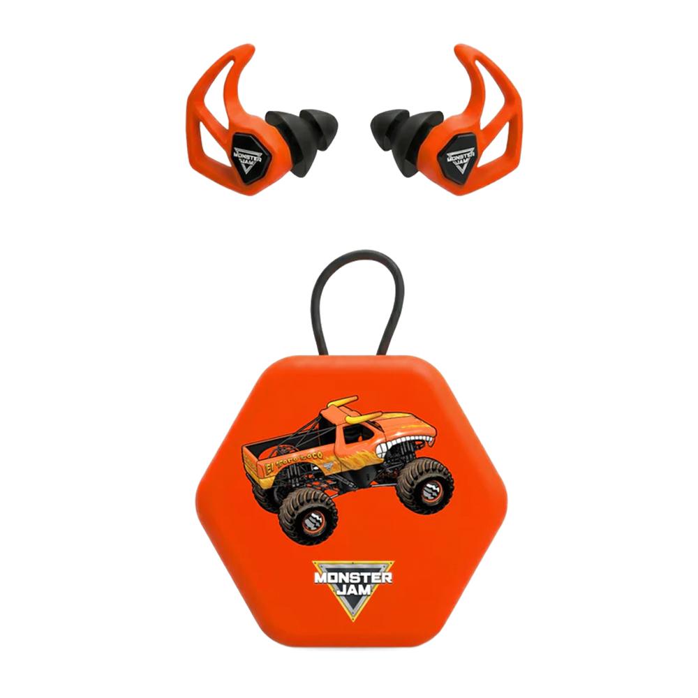 Axil Monster Jam X30i Ear Plugs 15dB or 19dB El Toro Loco Orange - Precision Shot Firearms