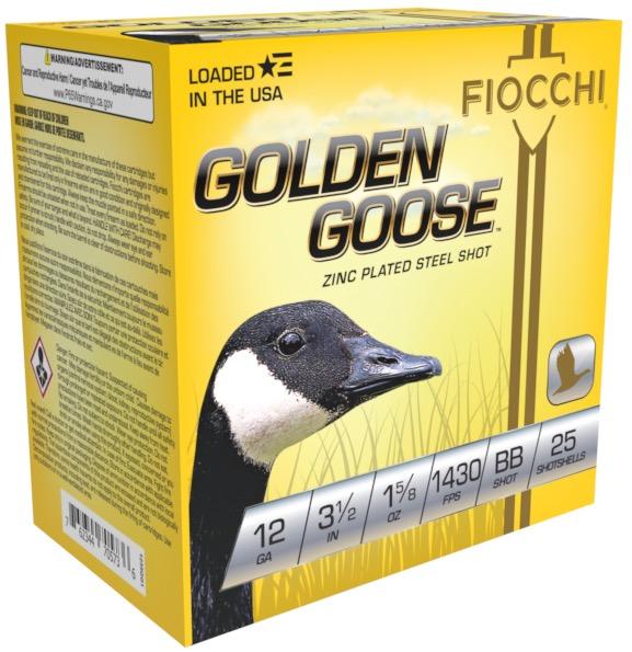 Fiocchi Golden Goose Shotshells 12ga 3 1/2" 1-5/8oz 1430fps #BB 25/ct - Precision Shot Firearms