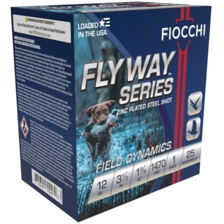 Fiocchi Flyway Steel Shotshells 12 ga 3-1/2" 1-3/8oz 1470fps #1 25/ct - Precision Shot Firearms