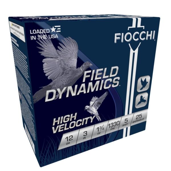 Fiocchi High-Velocity Hunting Load 12 ga 3" MAX 1 3/4 oz #5 1330 fps - 25/box - Precision Shot Firearms