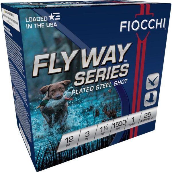 Fiocchi Flyway Steel Shotshells 12ga 3" 1-1/5oz 1550fps #1 25/ct - Precision Shot Firearms