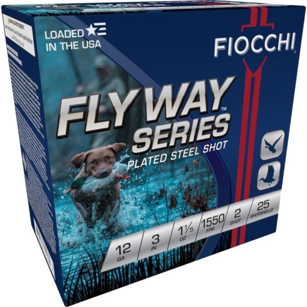 Fiocchi Flyway Steel Shotshells 12ga 3" 1-1/5oz 1550fps #2 25/ct - Precision Shot Firearms