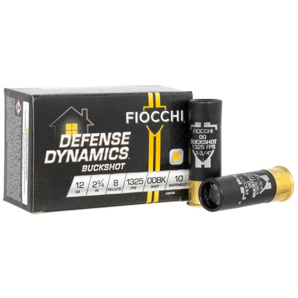 Fiocchi Defense Dynamics Shotshells 12ga 2-3/4" 8 plts 1325 fps #00 10/ct - Precision Shot Firearms