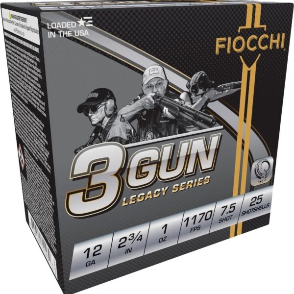 Fiocchi 3 Gun Match Shotshells 12ga 2-3/4" 1oz 1170 fps #7.5 25/ct - Precision Shot Firearms