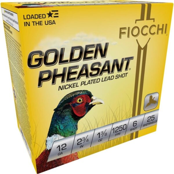 GOLDEN PHEASANT NP 12ga 2 3/4" 1 3/8oz #6 1250fps 25RD - Precision Shot Firearms