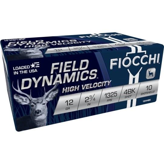 Fiocchi Nickel-Plated Buckshot 12 ga 2 3/4" MAX 27 plts #4B 1325 fps - 10/box - Precision Shot Firearms