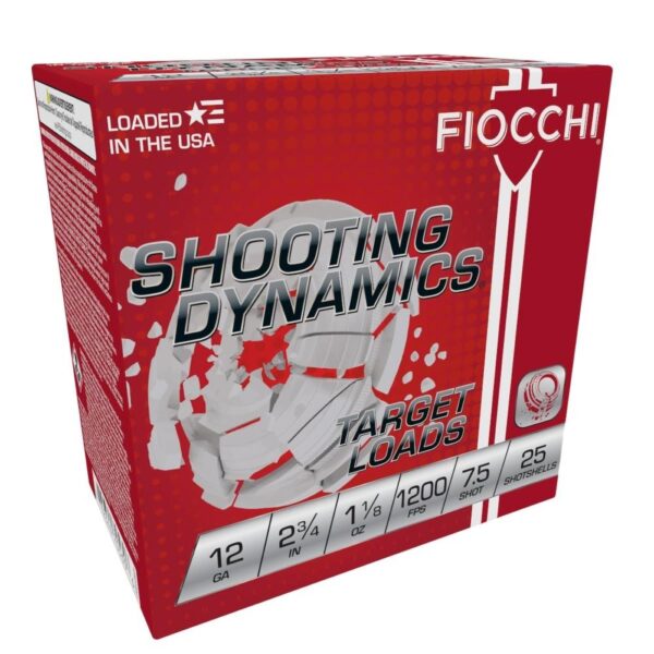 Fiocchi Shooting Dynamics Shotshells 12ga 2-3/4 in 1-1/8 oz #7.5 1200 fps 25/ct - Precision Shot Firearms