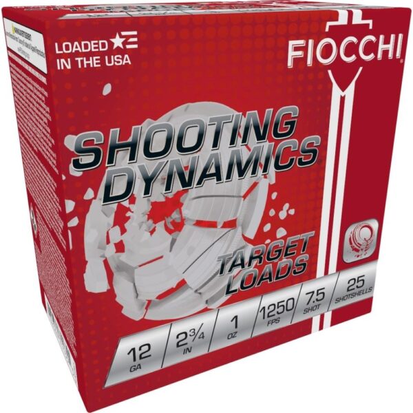 Fiocchi Shooting Dynamics Shotshells 12ga 2-3/4 in 1oz #7.5 1250 fps 25/ct - Precision Shot Firearms