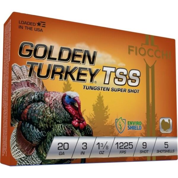 GOLDEN TURKEY TUNGSTEN TSS 20ga 3" 1 3/8oz #9 5RD/Box 1175 fps - Precision Shot Firearms
