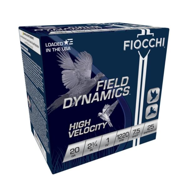 Fiocchi High Velocity Shotshells 20ga. 2-3/4" 1oz #7.5 25/ct - Precision Shot Firearms
