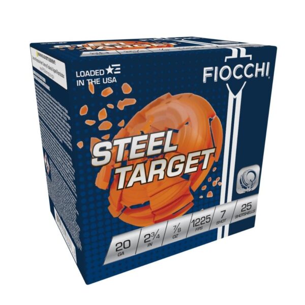 Fiocchi Steel Dove Low Recoil Shotshells 20 ga 2-3/4" 7/8oz 1225 fps #7 25/ct - Precision Shot Firearms
