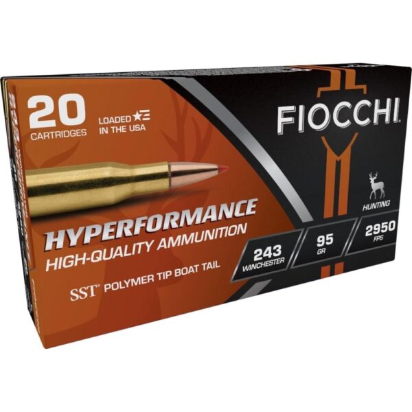 Fiocchi Hyperformance Hunt Rifle Ammunition .243 Win 95 gr SST 2950 fps 20/ct - Precision Shot Firearms