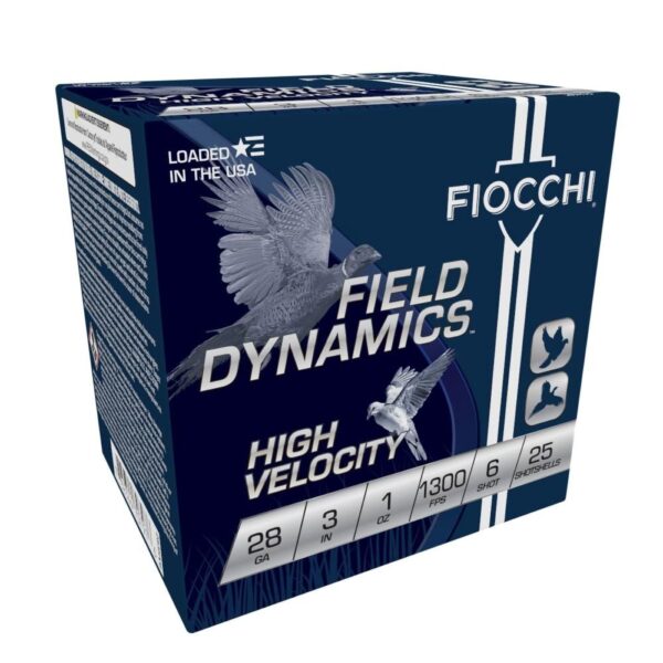 Fiocchi High Velocity Shotshells 28 ga 3" 1 oz 1300 fps #6 25/ct - Precision Shot Firearms