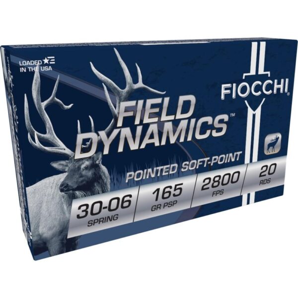 Fiocchi Field Dynamics Rifle Ammunition .30-06 Sprg 165 gr PSP 2800 fps 20/ct - Precision Shot Firearms