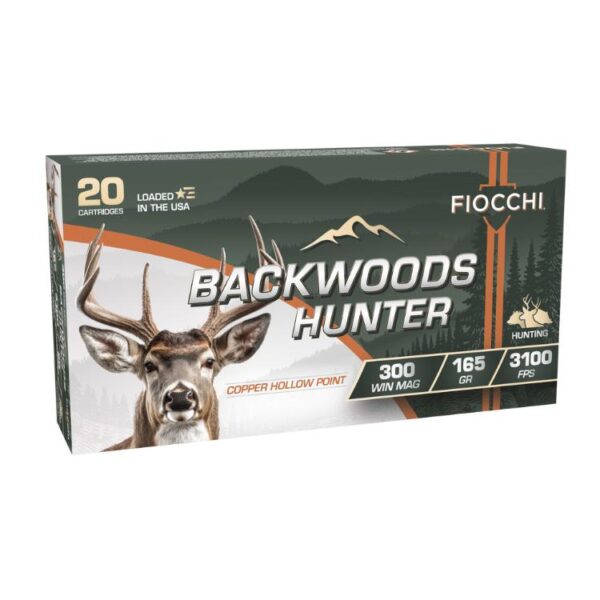Fiocchi Backwoods Hunter Rifle Hunter .300 Win Mag 165gr CHP 3100 fps 20/ct - Precision Shot Firearms