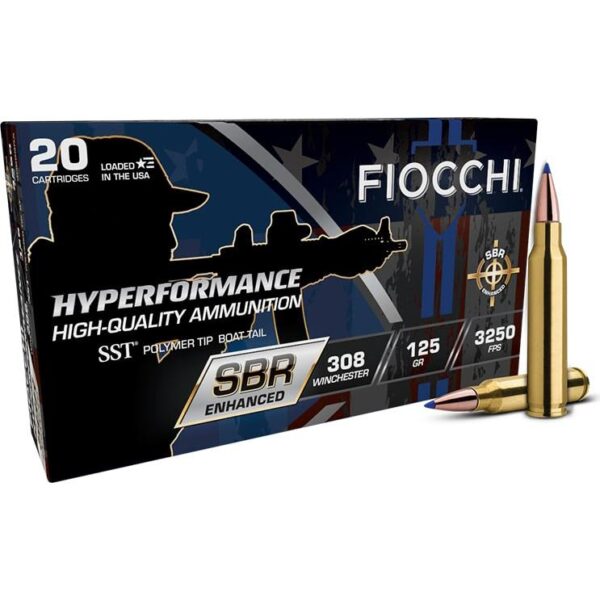 Fiocchi Hyperformance SBR SST Ammunition .308 Win 125gr PT 3250 fps 20/ct - Precision Shot Firearms