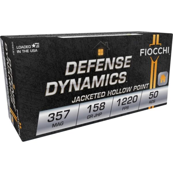 Fiocchi Pistol Shooting Dynamics Handgun Ammunition .357 Mag 158 gr JHP 1220 fps 50/box - Precision Shot Firearms