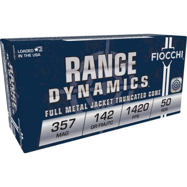 Fiocchi Pistol Shooting Dynamics Handgun Ammunition .357 Mag 142 gr FMJ-TC 50/Box - Precision Shot Firearms