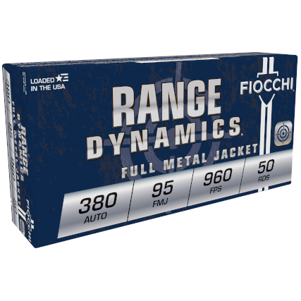 Fiocchi Shooting Dynamics Handgun Ammunition .380 ACP 95 gr FMJ 960 fps 1000/ct - Precision Shot Firearms
