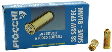 FIOCCHI 38 CAL RIMMED REVOLVER BLANKS 50RD - Precision Shot Firearms