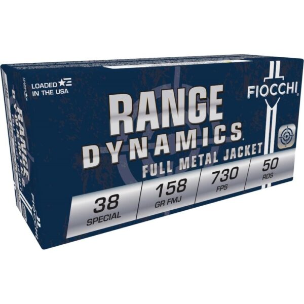 Fiocchi Pistol Shooting Dynamics Handgun Ammunition .38 Spl 158 gr FMJ 730 fps 50/box - Precision Shot Firearms