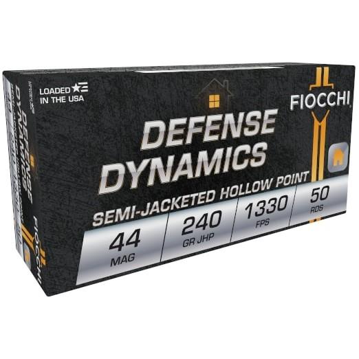 Fiocchi Pistol Shooting Dynamics Handgun Ammunition .44 Mag 240 gr JHP 1330 fps 50/ct - Precision Shot Firearms