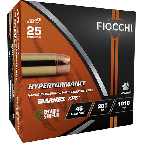FIOCCHI Hyperformance Hunt Handgun Ammunition 45 LC 200gr HP 1010 fps 25/ct - Precision Shot Firearms