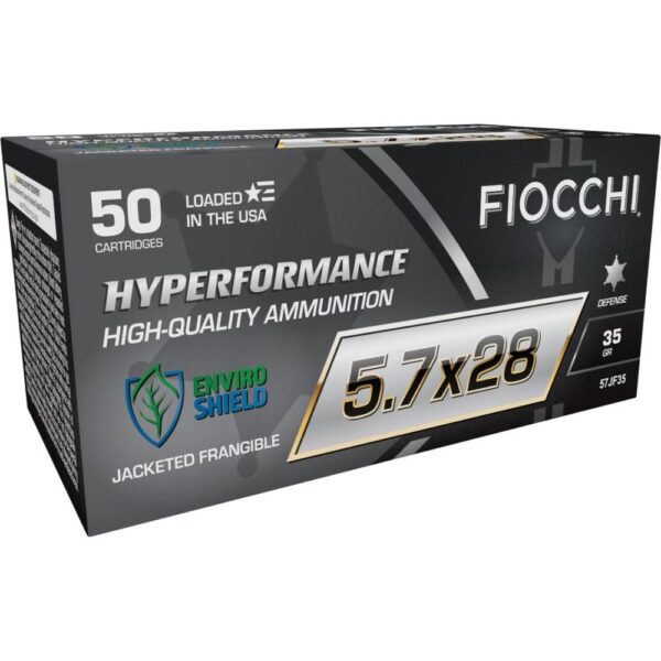 Fiocchi Hyperformance Defense Handgun Ammunition 5.7x28 FN 35gr FG 1750 fps 50/ct - Precision Shot Firearms