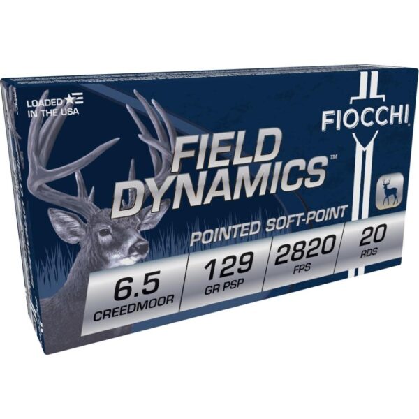 Fiocchi Shooting Dynamics Rifle Ammunition 6.5 Creedmoor 129 gr PSP 20/ct - Precision Shot Firearms