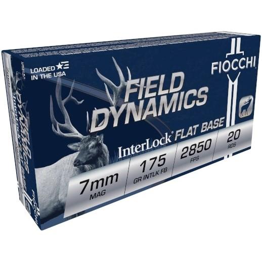 Fiocchi Shooting Dynamics Rifle Ammunition 7mm Rem Mag 175 gr FB 2850 fps 20/ct - Precision Shot Firearms