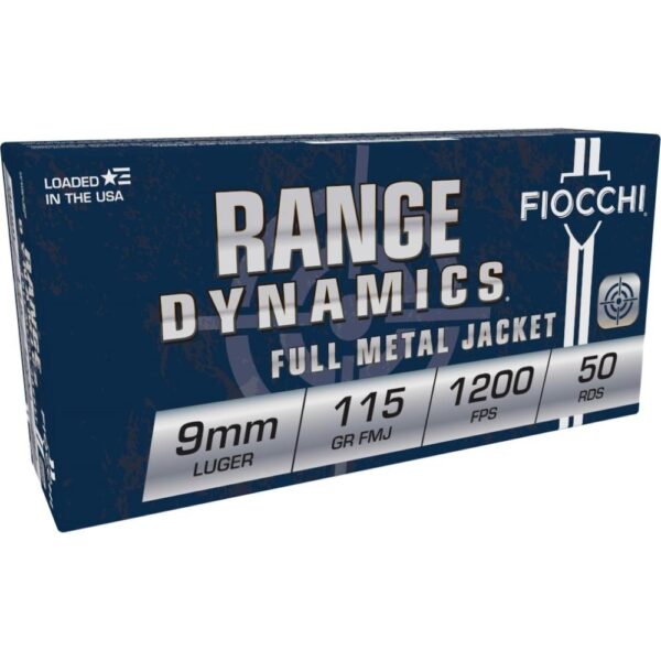 Fiocchi Pistol Shooting Dynamics Handgun Ammunition 9mm Luger 115 gr FMJ 1200 fps 1000/ct - Precision Shot Firearms