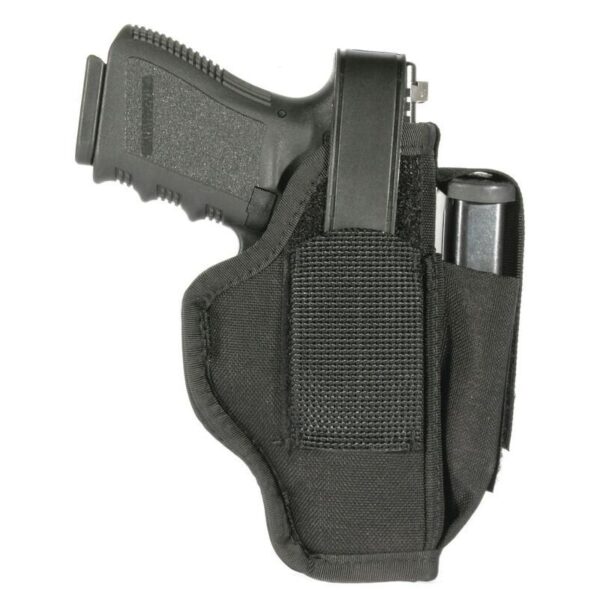 Blackhawk Nylon Multi Use Holster for 2-2.25" Barrel Small Frame 5/6 Shot Revolvers w/ Hammer Black Ambi - Precision Shot Firearms