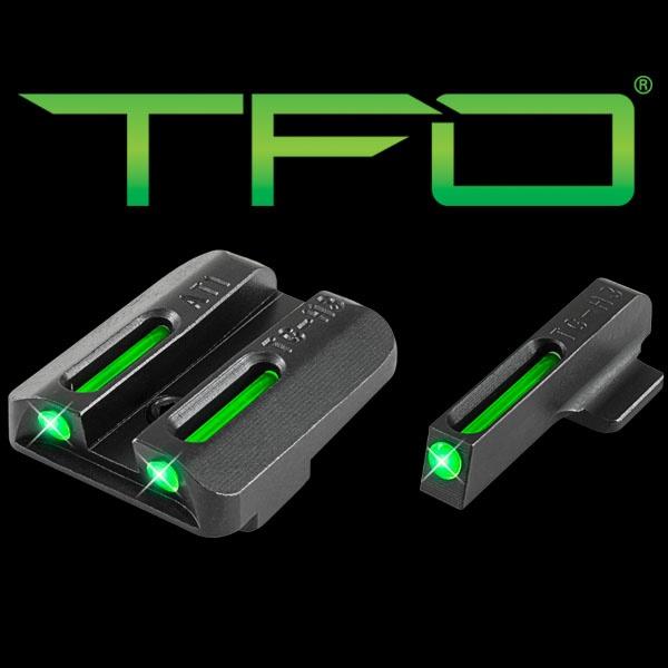 Truglo TFO Tritium/Fiber-Optic Day/Night Sights Kahr Set (Green/Green) - Precision Shot Firearms