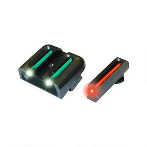 Truglo Fiber-Optic Sights Fit Glock Slimline Models 42/43/43x/48 Front Red/Rear Green - Precision Shot Firearms