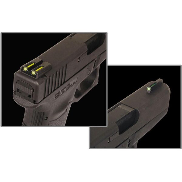 Truglo Brite Site TFO for Glock Slimline Models 42/43/43x/48 Set Sights Green Front / Yellow Rear - Precision Shot Firearms