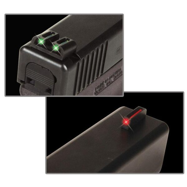 Truglo TFO Tritium/Fiber-Optic Day/Night Sights Fit Kimber 1911 models with FIXED REAR SIGHT- Front Red/Rear Green - Precision Shot Firearms