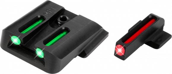 Truglo Fiber Optic Sight Set S&W M&P 380EZ - Red Front Green Rear - Precision Shot Firearms