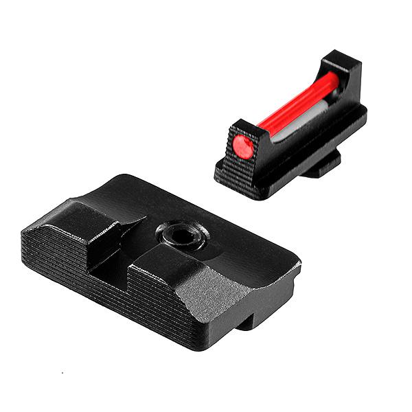 Truglo Fiber Optic Pro Sight Set For Glock 17 / 17L 19 22 23 24 26 27 33 34 35 38 39 45 (Excluding M.O.S. models) - Precision Shot Firearms