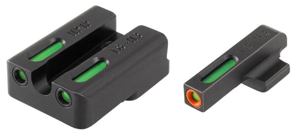 Truglo TFX Pro Tritium/Fiber-Optic Day/Night Sights Fit H&K VP9 VP40 P30 P30SK P30L 45 & 45 TACTICAL (Including Compact) - Orange Outline Front/ - Precision Shot Firearms