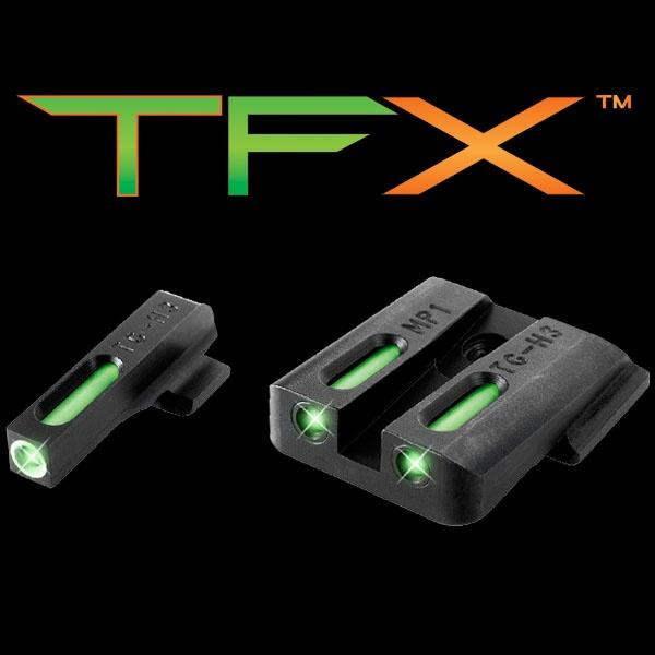 Truglo TFX Tritium/Fiber-Optic Day/Night Sights S&W M&P (including SHIELD & .22 models excluding .22 Compact / C.O.R.E. models) SD9 and SD40 (exclud - Precision Shot Firearms