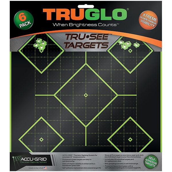 Truglo Tru-See Splatter Target 5 Diamond 12x12 6 Pack - Precision Shot Firearms
