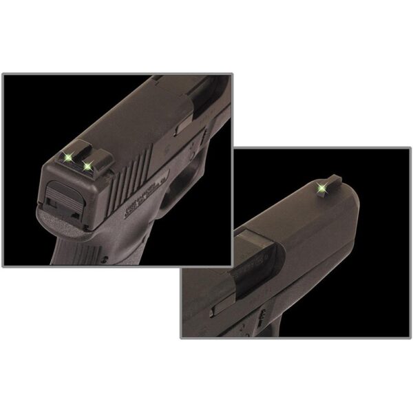 Truglo Tritium Night Sights For Glock 42/43/43x/48 Front Green Rear Green - Precision Shot Firearms