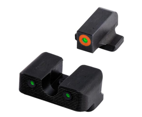 Truglo Tritium Pro Night Sight Set for S&W EZ 380 Green with Orange Front Green Rear - Precision Shot Firearms