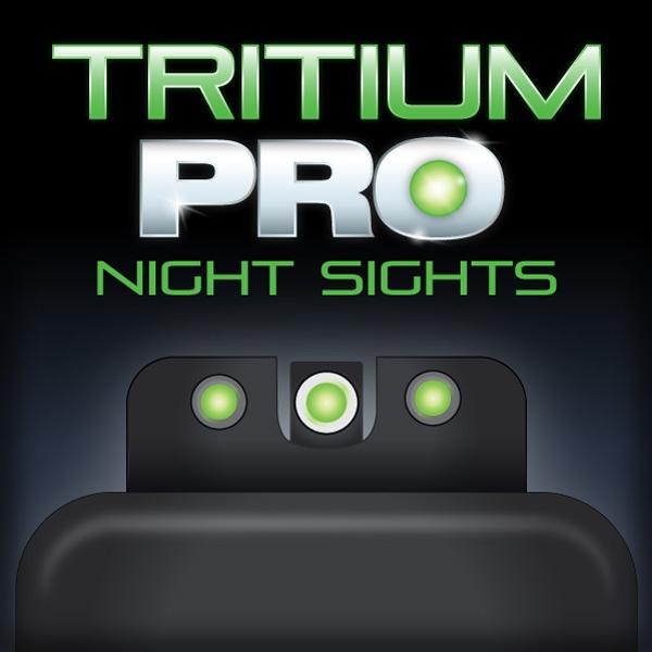 Truglo Tritium Night Sights Fits Novak .260/.500 Set - White Outline Front/Rear Green - Precision Shot Firearms