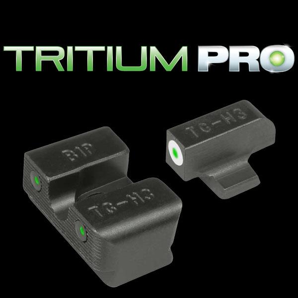 Truglo Tritium Pro Sights White for CZ Model 75 - Precision Shot Firearms